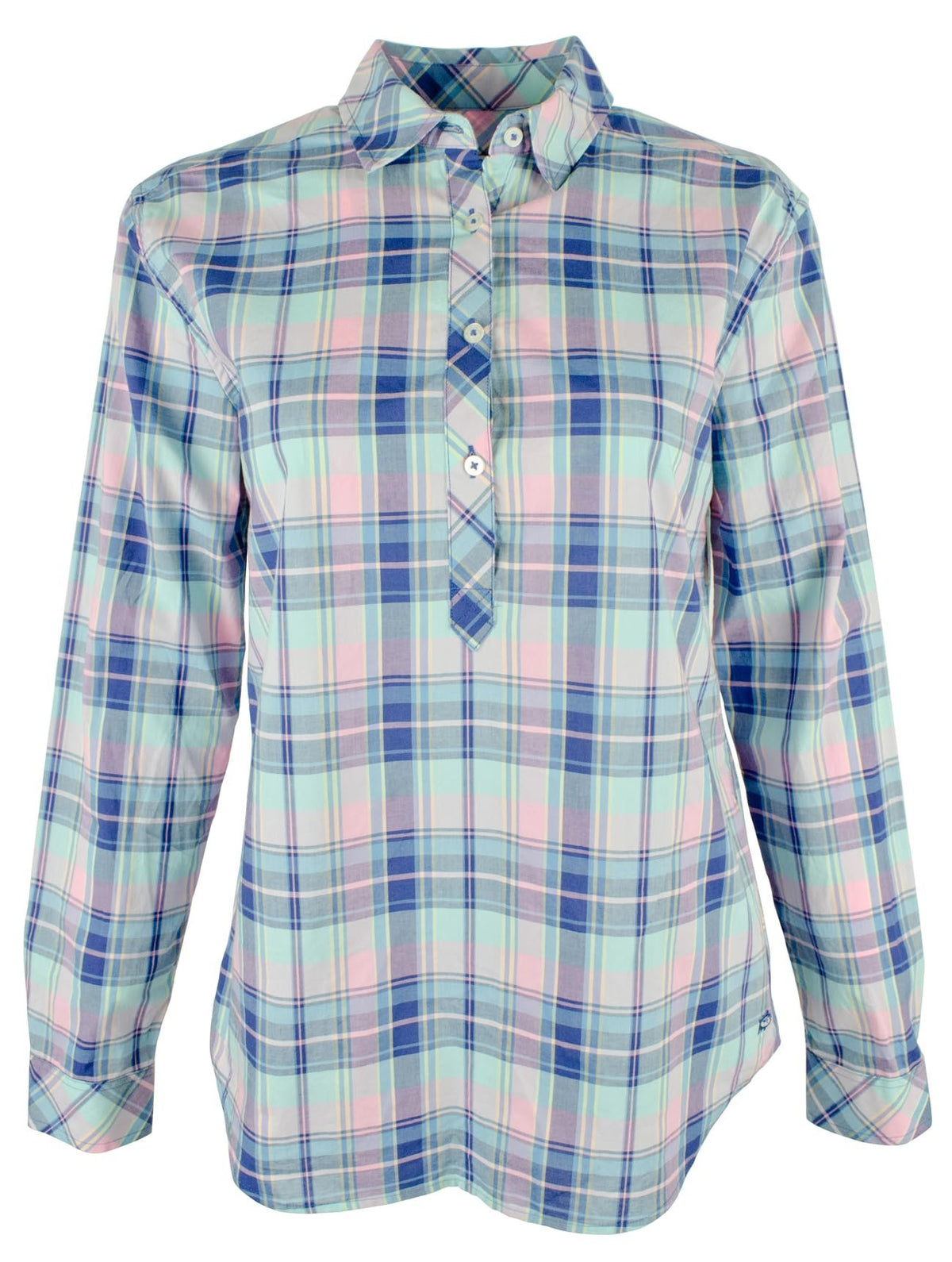 Southern Tide Women's Long Sleeve Plaid Pullover Shirt Medium