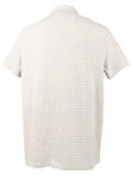 Michael Kors Men's Organic Cotton Striped Short Sleeved Polo Shirt