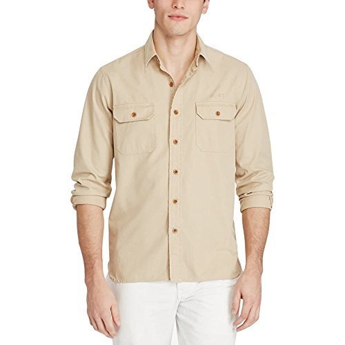 Polo Ralph Lauren Men's Big & Tall Military Inspired Button Down Shirt
