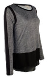 Michael Kors Women's Animal Print Hi Low Woven Hem Top B XS