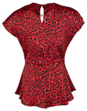 Michael Kors Women's Plus Wildcat Asymmetrical Hank Hem Top Blouse