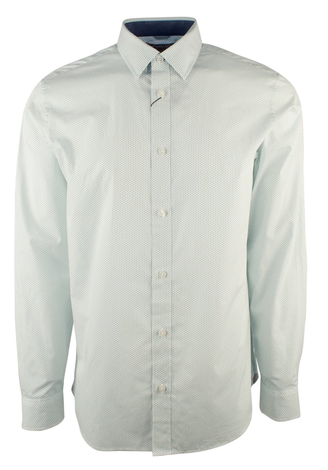 Michael Kors Men's Long Sleeve Patterned Classic Fit Shirt