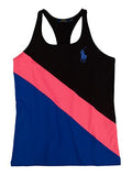 Polo Ralph Lauren Women's US Open Color Blocked Racerback Logo Tank BM Large