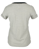Lauren Ralph Lauren Women's Button Shoulder Cotton Blend Top-T-1X