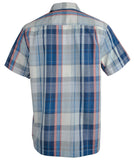 Tommy Bahama Men's Island Zone Madras Silk Blend Camp Short Sleeve Shirt-BB-S