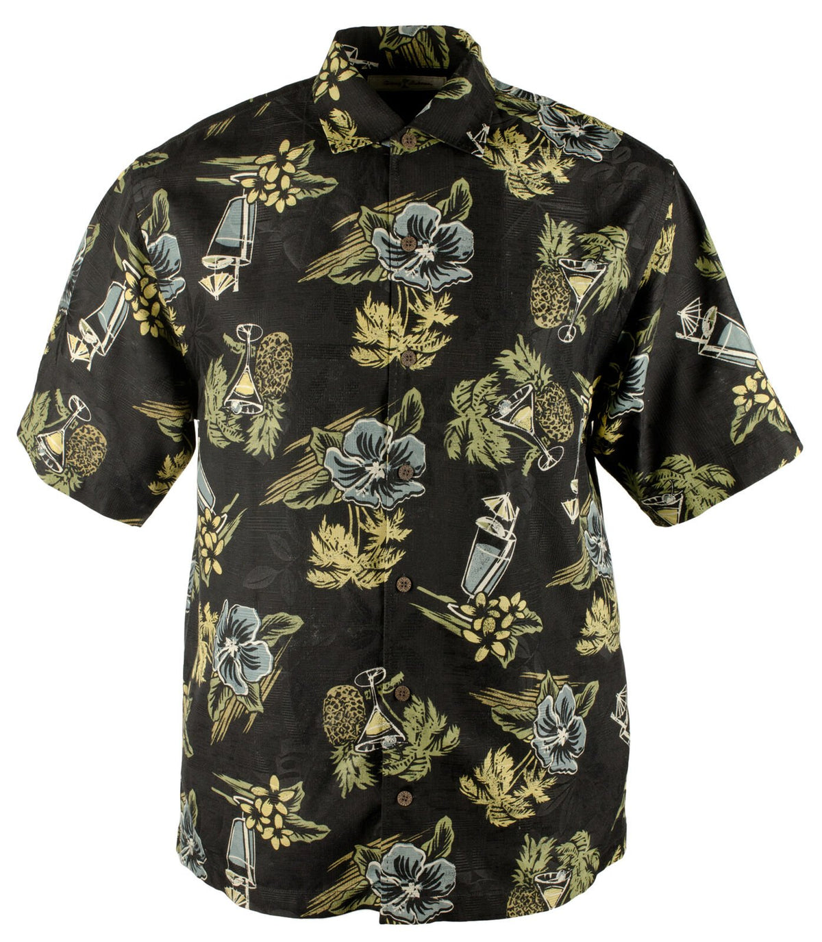 Tommy Bahama Men's Baja Martini Silk Short Sleeve Camp Shirt Medium