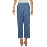 Tommy Bahama Women's Fresco Stripe Indigo Crop Pants Small