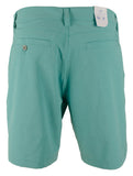 Pantalones cortos Southern Tide T3 jaspeados de 9" con frente plano para hombre, color azul Tidal Wave, talla 40