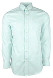 Men's Plaid Button Down Long Sleeve Shirt M Small Mint