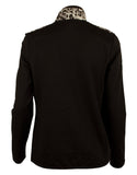 Ralph Lauren LRL Women's Quilted Front Animal Print Jacket Top BM XS