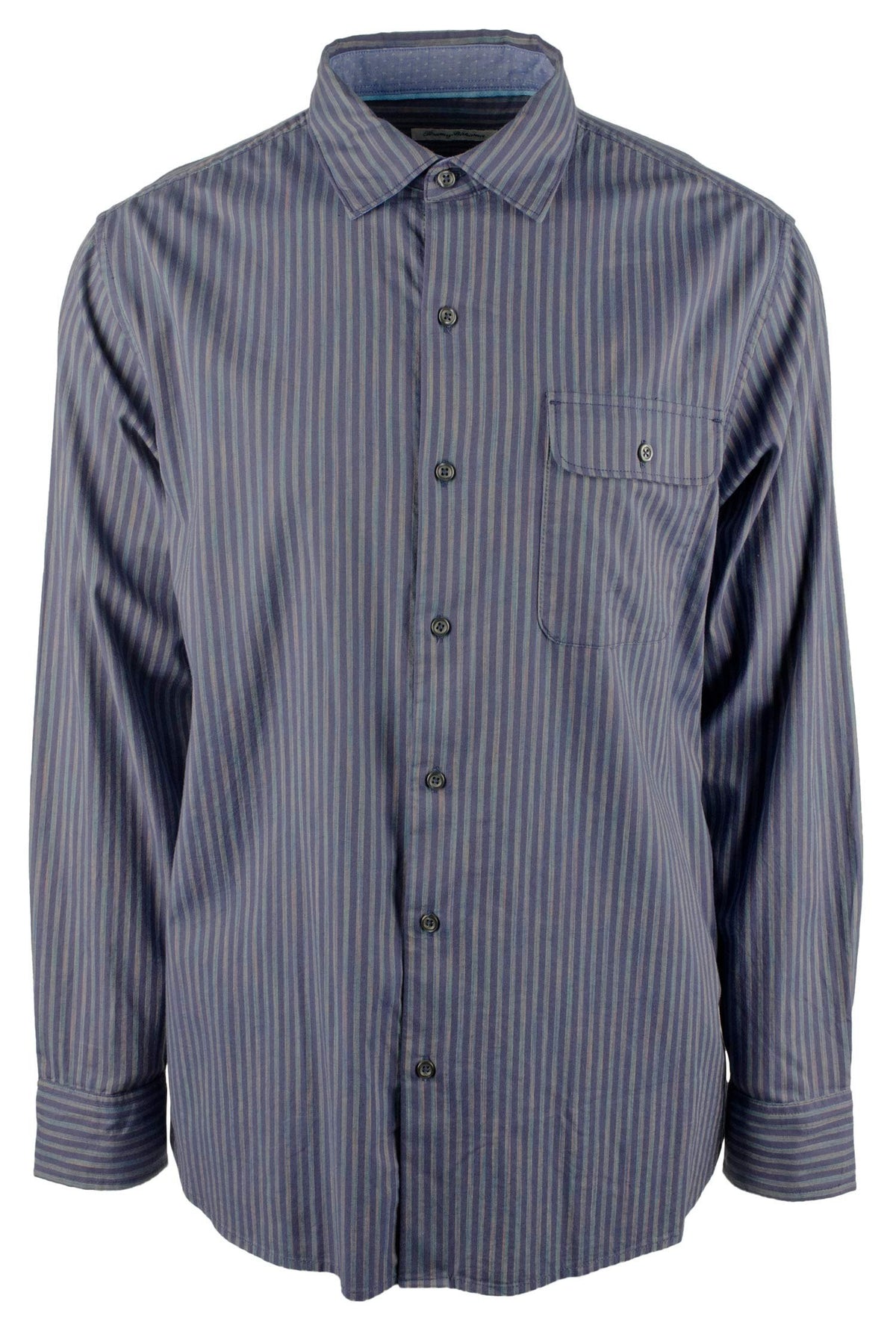 Tommy Bahama Men's Vista Lago Stripe Long Sleeves Shirt-OD-Medium