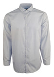 Kenneth Cole New York Men's Slim Fit Checked Long Sleeve Dress Shirt DB 17.5 34