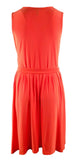 Lauren Ralph Lauren Women's Plus Size Sleeveless Belted Surplice Dress TO 3X