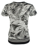 Customer Return Ralph Lauren Women's Plus Palm Linen Blend Short Sleeve Shirt 1X