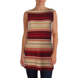 Lauren Ralph Lauren Women's Sleeveless Striped Knit Top RM M