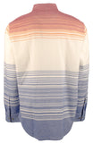 Men's Canyon Beach Bonfire Stripe Button Down Flannel Shirt Large
