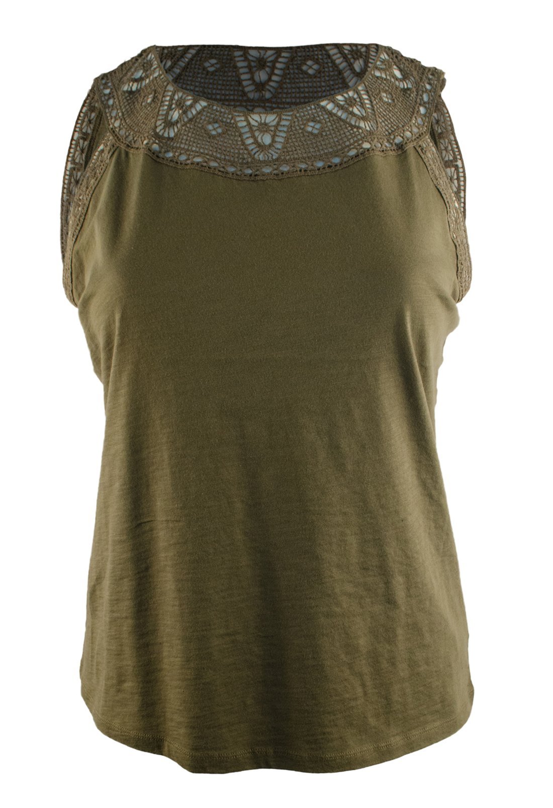Lauren Ralph Lauren Women's Plus Size Crocheted Tank Top Shirt