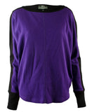 Ralph Lauen Women's Waffle Knit Colorblocked Top PB XS