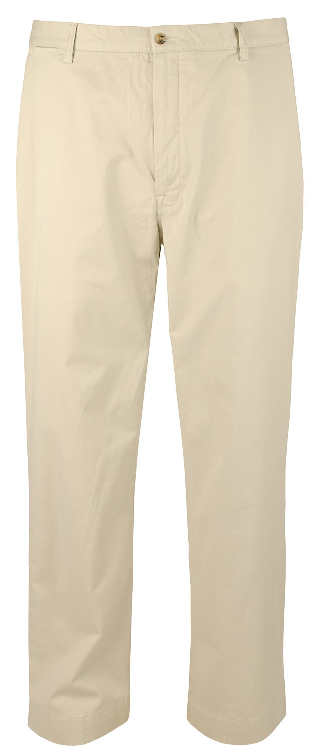 Men's Big and Tall Stretch Classic Fit Chino Pants BG 50Bx32L Beige