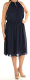Michael Kors Women's Hayden Chain Neck A Line Dress