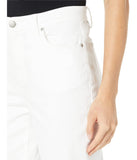 Eileen Fisher High-Waisted Straight Ankle Jeans in Garment Dyed Organic...