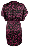 Michael Kors Women's Giraffe Printed Flutter Faux Wrap Dress