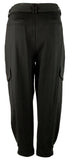 Lauren Ralph Lauren Women's Plus Size Solid Cargo Pants Black 3X