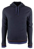 Michael Kors Men's Long Sleeve Knit Pullover Top Hoodie Navy Medium