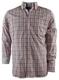 Hart Schaffner Marx Men's Checked Print Long Sleeve Oxford Shirt Large