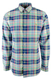 Polo Ralph Lauren Men's Plaid Slim Fit Stretch Oxford Long Sleeve Shirt-N-XL