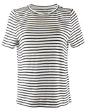 Eileen Fisher Women's Striped Organic Linen T Shirt