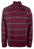 Polo Ralph Lauren Men's Luxury Jersey Quarter Zip Striped Pullover Shirt