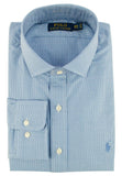 Men's Classic Fit Herringbone Dress Shirt-BluW-15-34/35 Blue/White