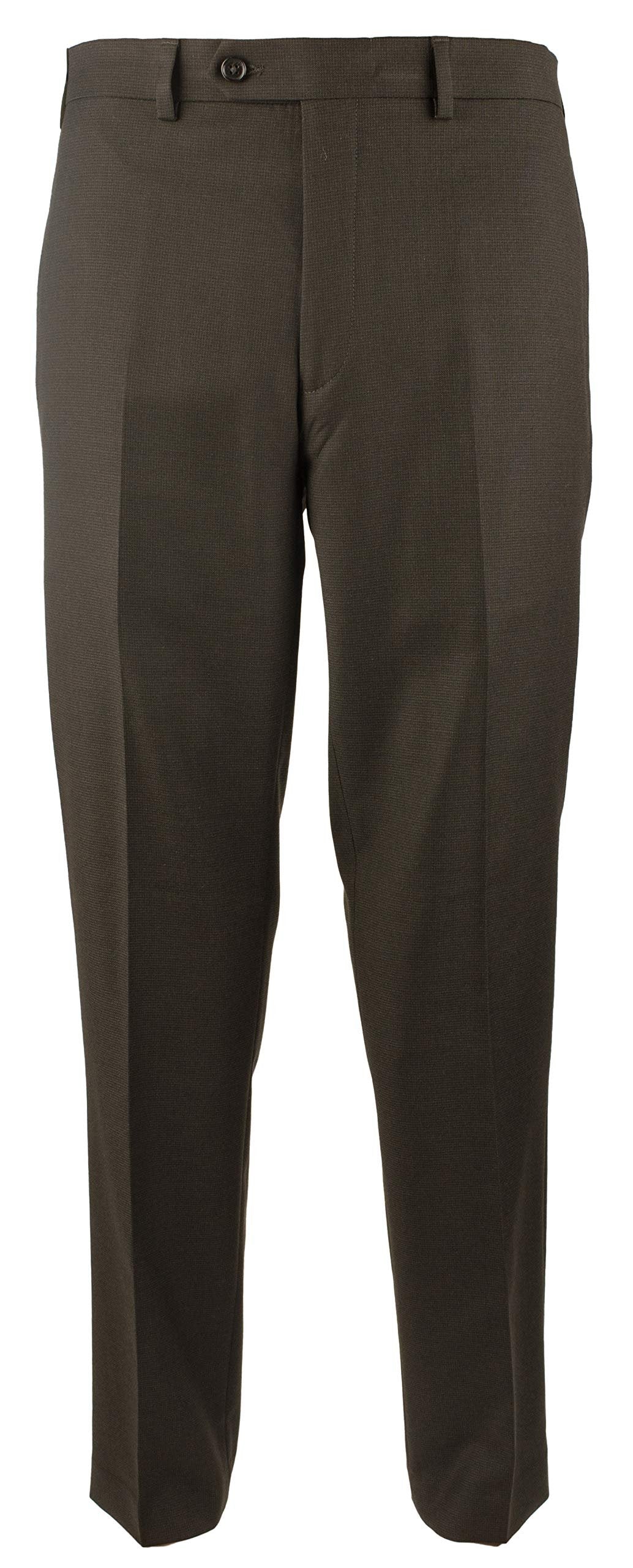 Ralph Lauren Men's Comfort Flex Flat Front Slim Fit Dress Pants