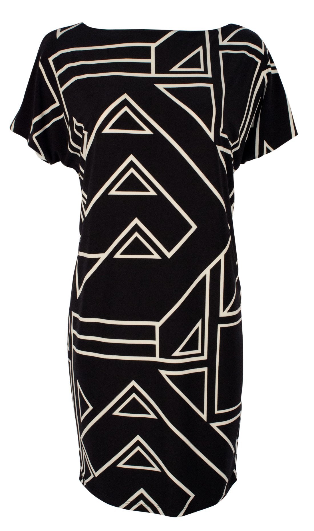 Lauren Ralph Lauren Women's Petite Geometric Print Jersey Dress