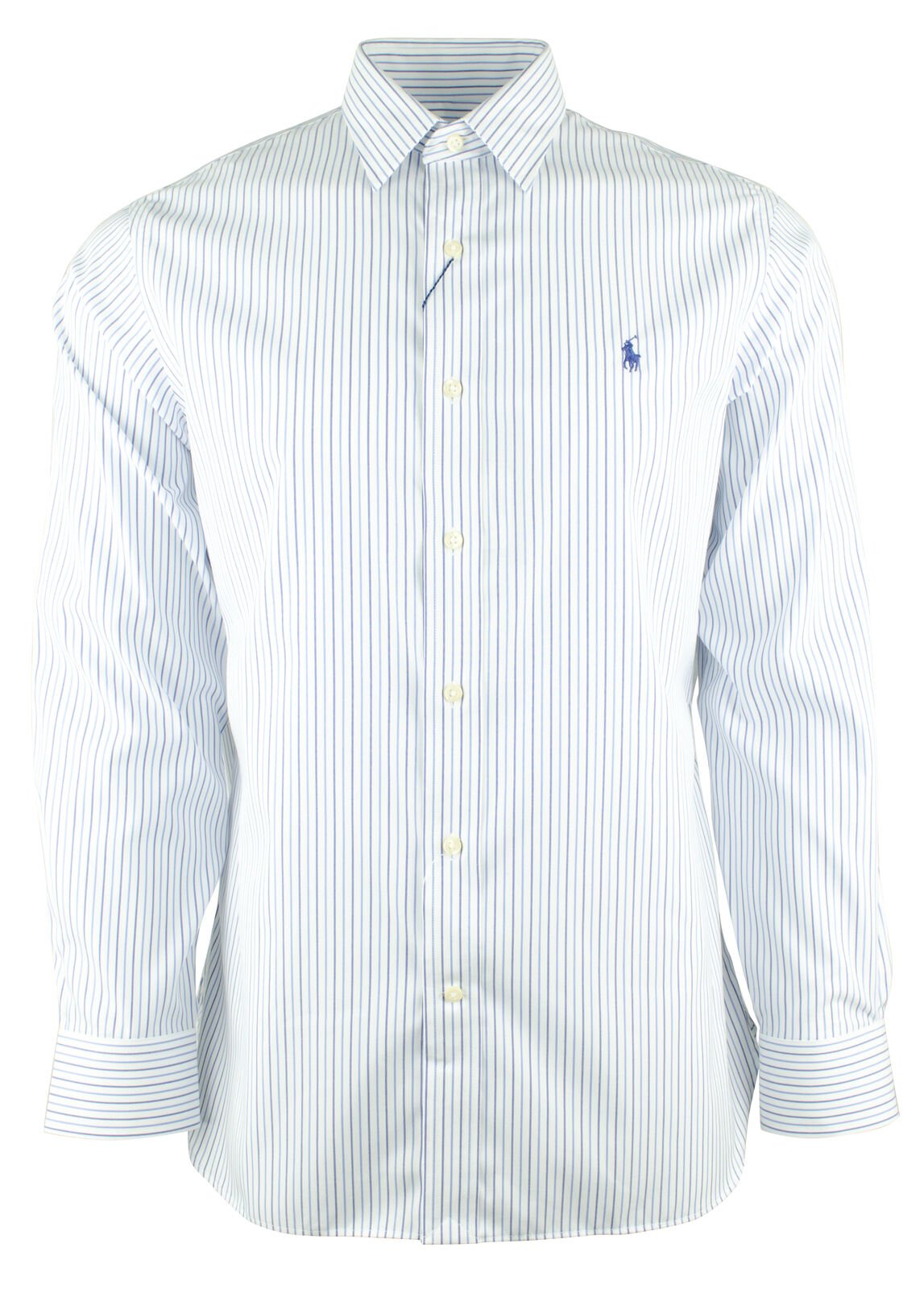 Men's Classic Fit Easy Care Oxford Dress Shirt BNvy 16 34-35 Blue-Navy