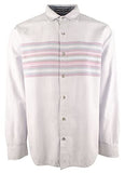 Tommy Bahama Men's Canyon Beach Horizon Striped Long sleeved Shirt HM Large