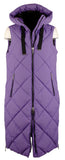 Vince Camuto Women's Collar Belted Wrap Front Coat Purple Small