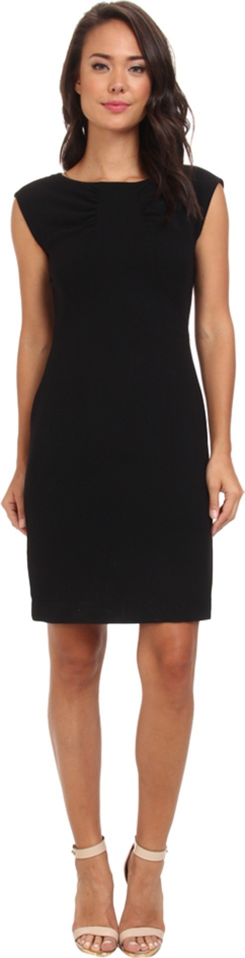 Tahari by ASL Women's Ruched Cap Sleeves Sheath Dress B 6