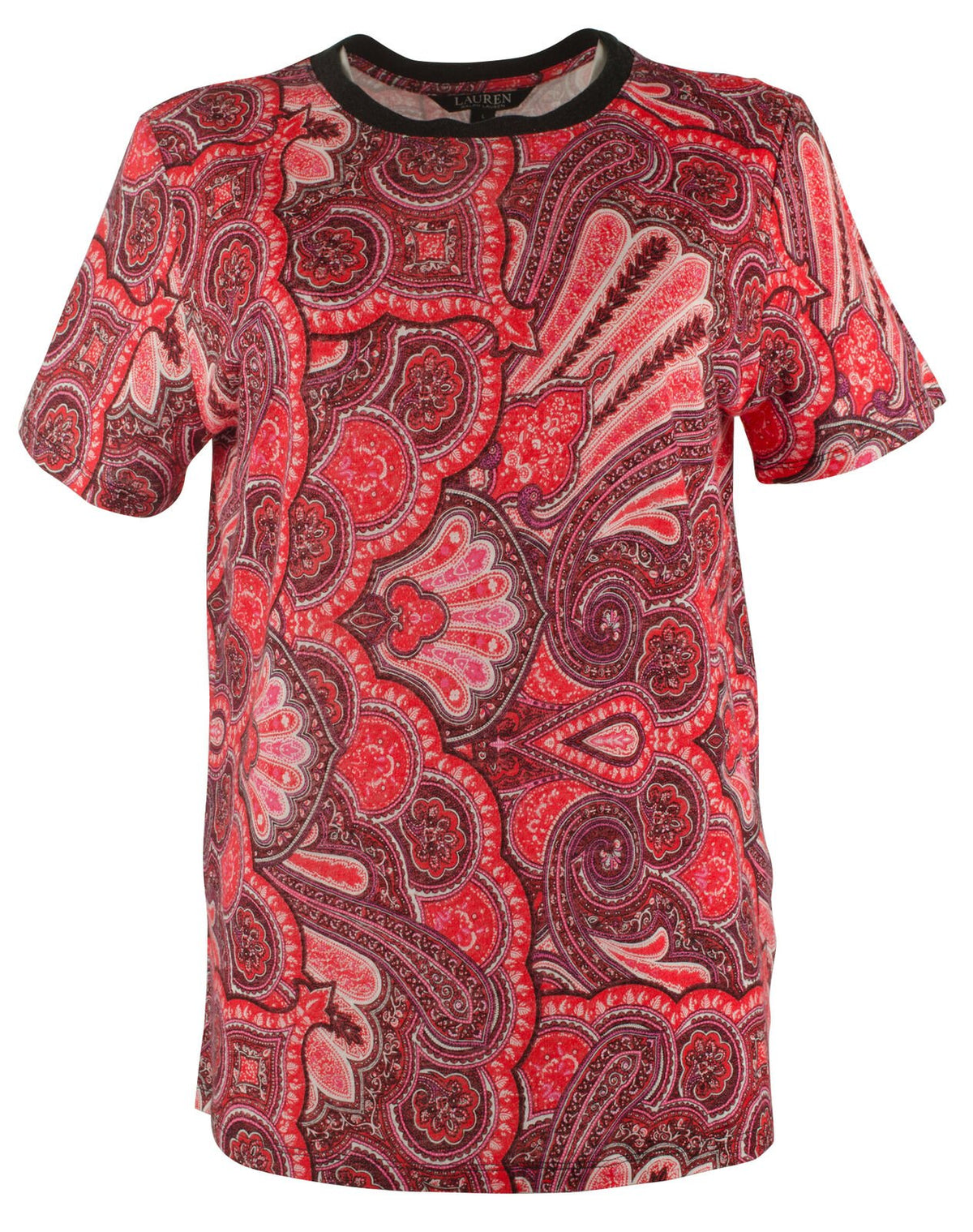 Lauren Ralph Lauren Women's Paisley Linen Blend Shirt-R-M