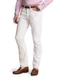 Polo Ralph Lauren Men's Varick Slim Straight Hemp Denim Garment Dyed Jeans Wht 34X30