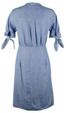 Michael Kors Women's Chambray Wrap Around Shirt Dress