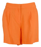 Vince Camuto Women's Summer Heat Solid Pull On Shorts Orange 2