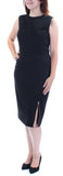 Lauren Ralph Lauren Women's Side Zip Slit Sheath Dress Blck 4