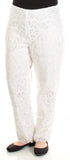 LAUREN RALPH LAUREN Womens Leodir Scalloped Straight Leg Pants White 6