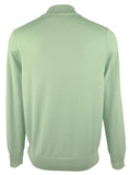 Ralph Lauren Polo Men's Buttoned Mock Neck Long Sleeve Pullover Sweater Grn...