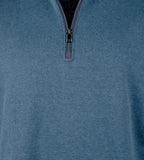 Bugatchi Men's  Long Sleeve Quarter Zip Pullover