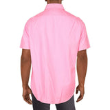 POLO RALPH LAUREN Men's Classic Fit Washed Poplin Shirt Pnk Large Pink