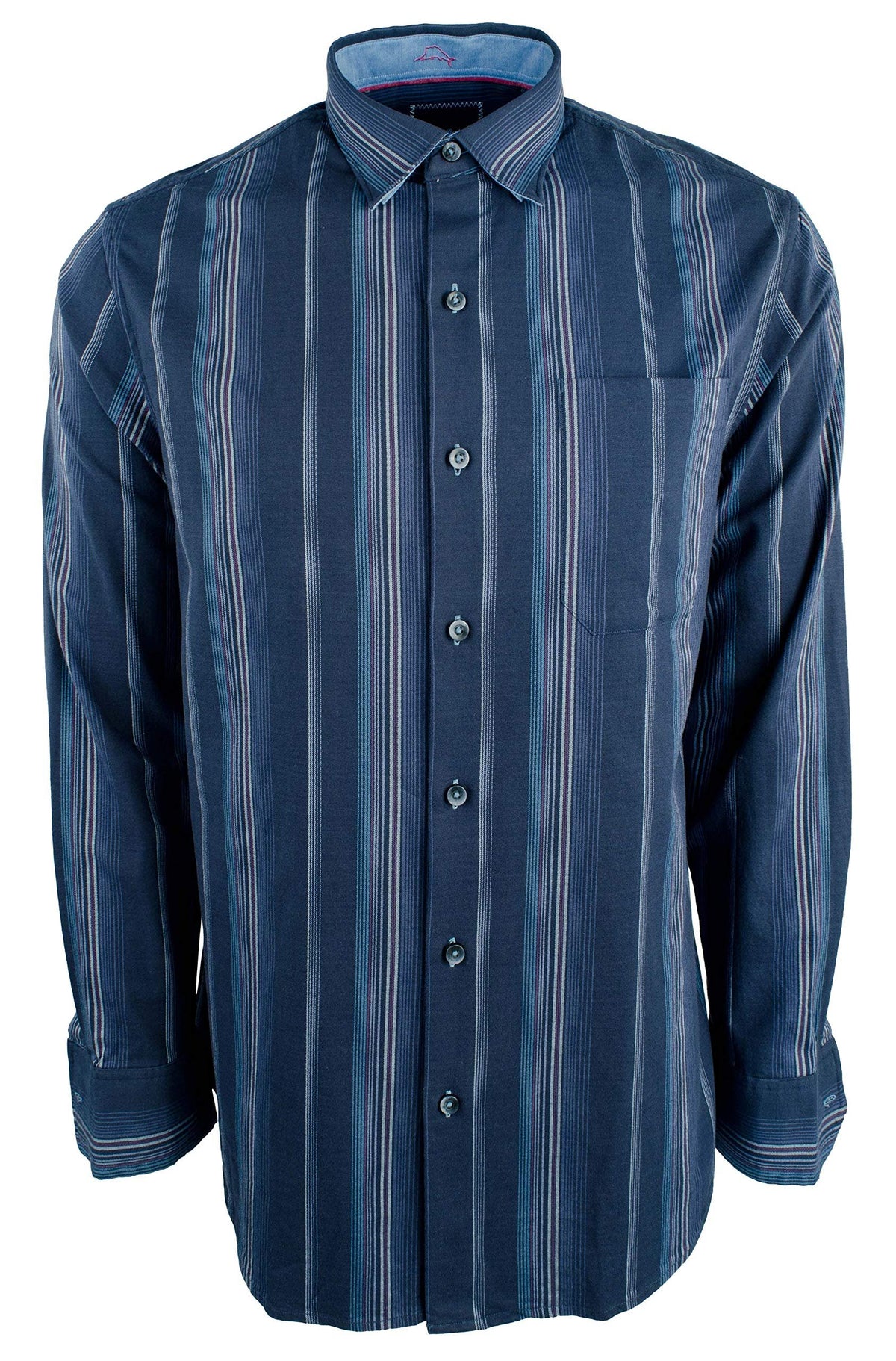 Tommy Bahama Men's Sail Over Stripe Stretch Long Sleeve Shirt-OD-S
