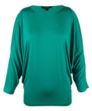 Lauren Ralph Lauren Women's Cutout Shoulder Knit Jersey Top (X-Small, Tropic Turquoise)